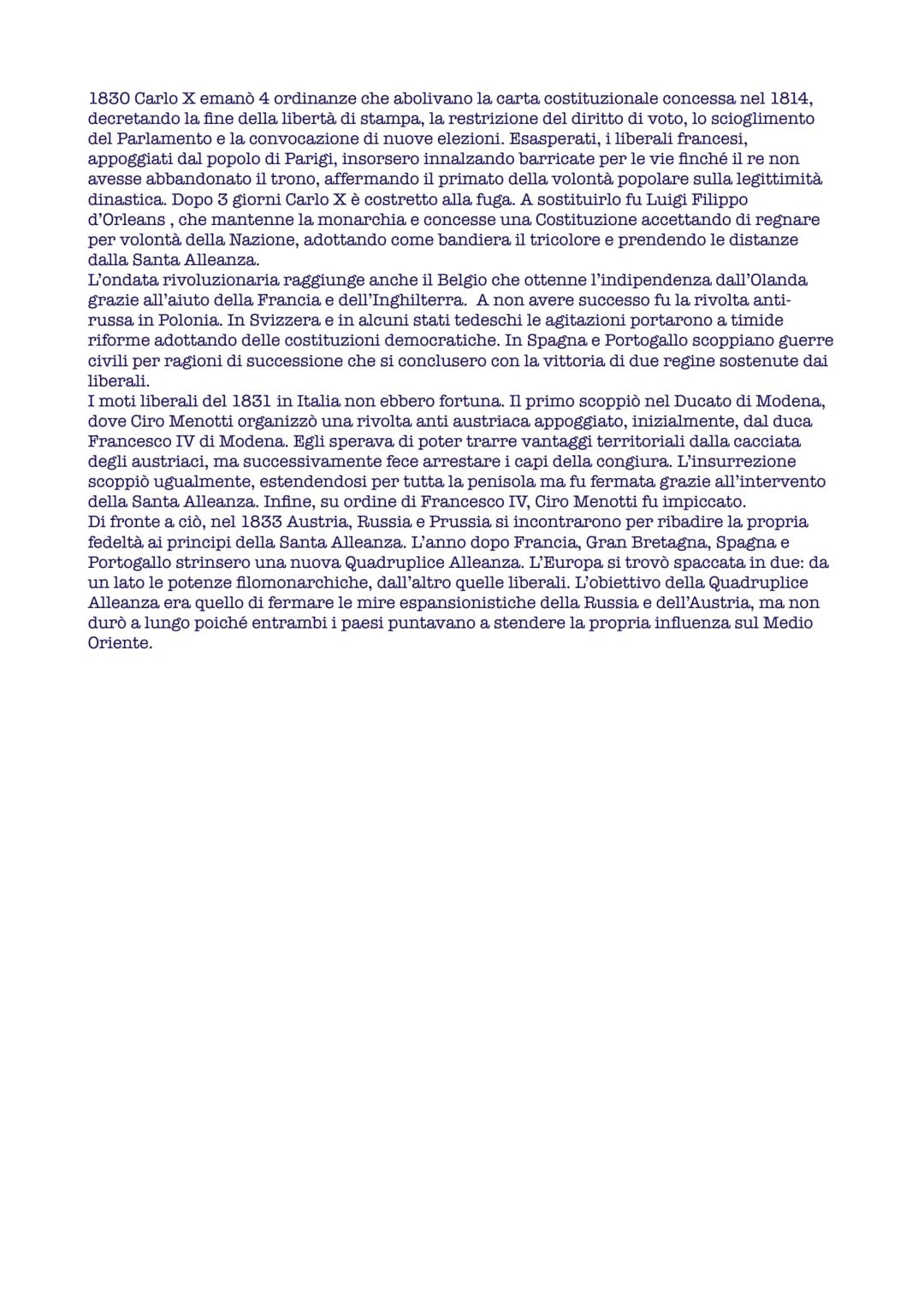 La Restaurazione e i moti liberali
• L'Europa dopo la tempesta: il ritorno all'ordine
Il 1 novembre 1814, mentre ancora Napoleone si trovava