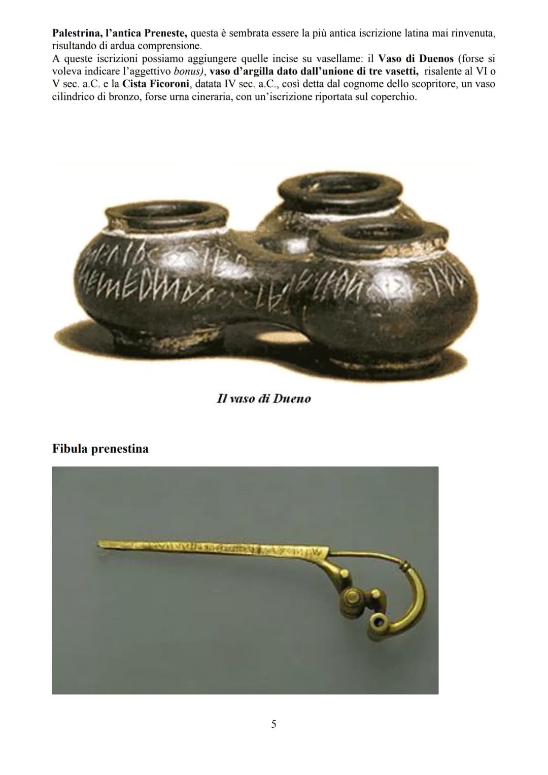 ETÀ PRELETTERARIA LATINA
Con l'espressione età preletteraria latina si indica comunemente quella fase della storia della
letteratura latina 
