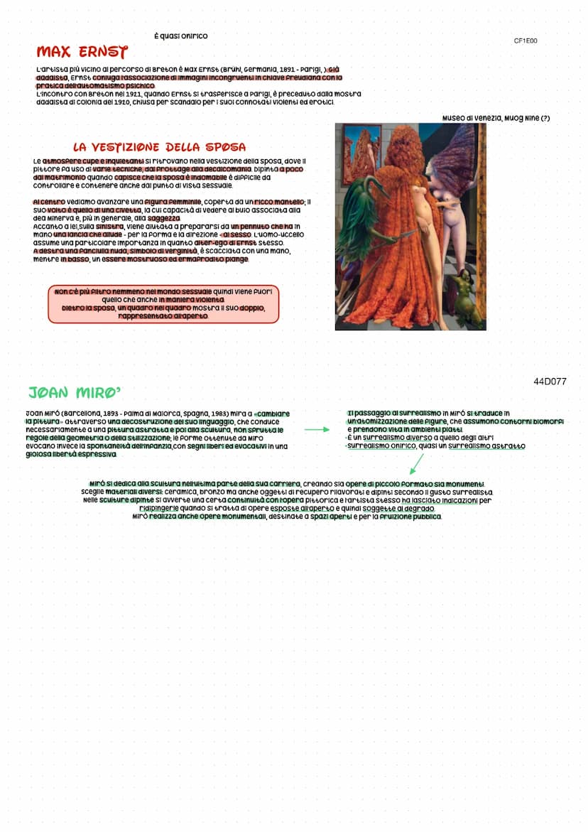 
<p>Il surrealismo è l'ultima delle avanguardie storiche, inizialmente un movimento letterario, ma abbraccia dopo pochi anni tutte le forme 