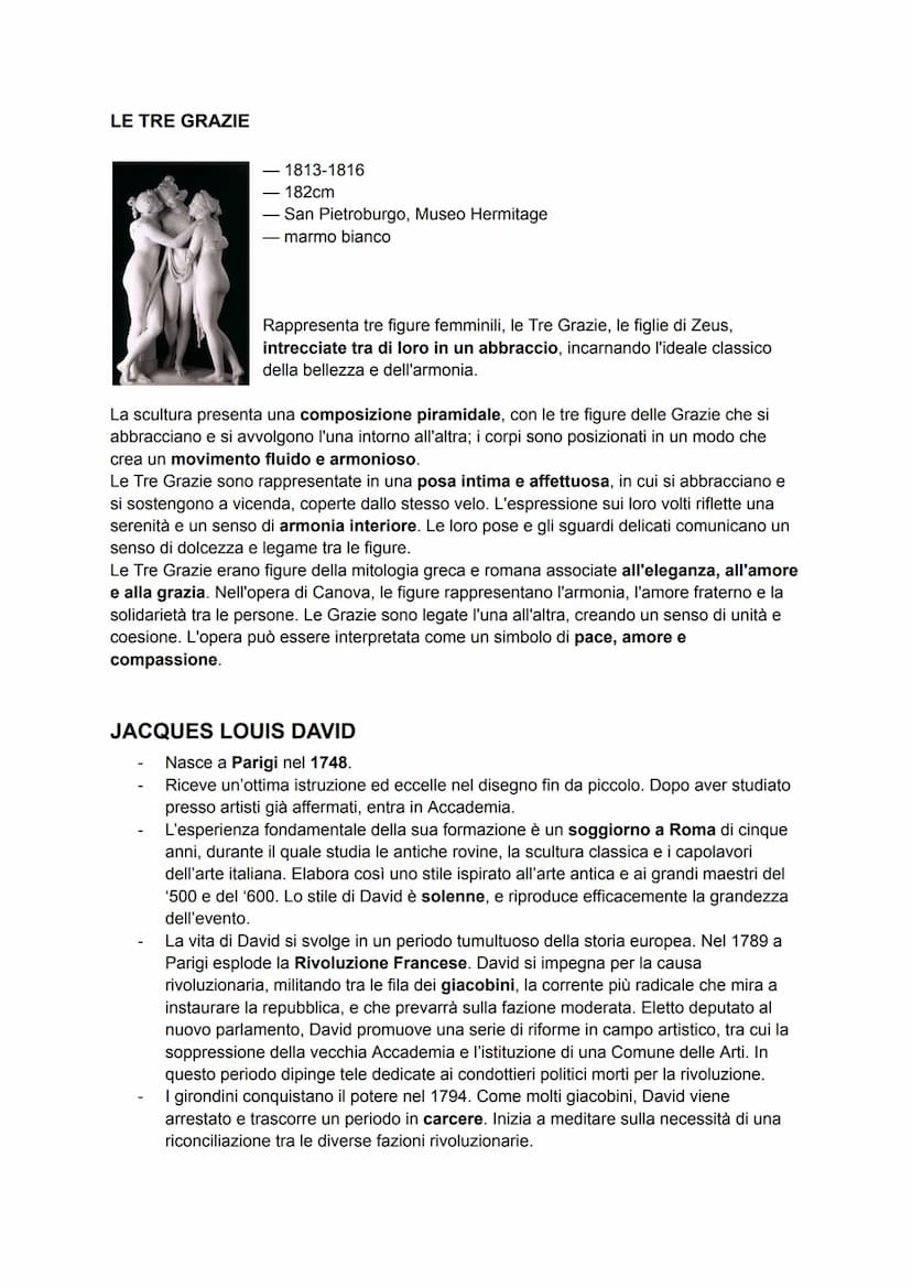 NEOCLASSICISMO
II Neoclassicismo è caratterizzato dal ritorno ai canoni classici.
Si prediligono geometria, armonia e perfezione.
Johann Joa