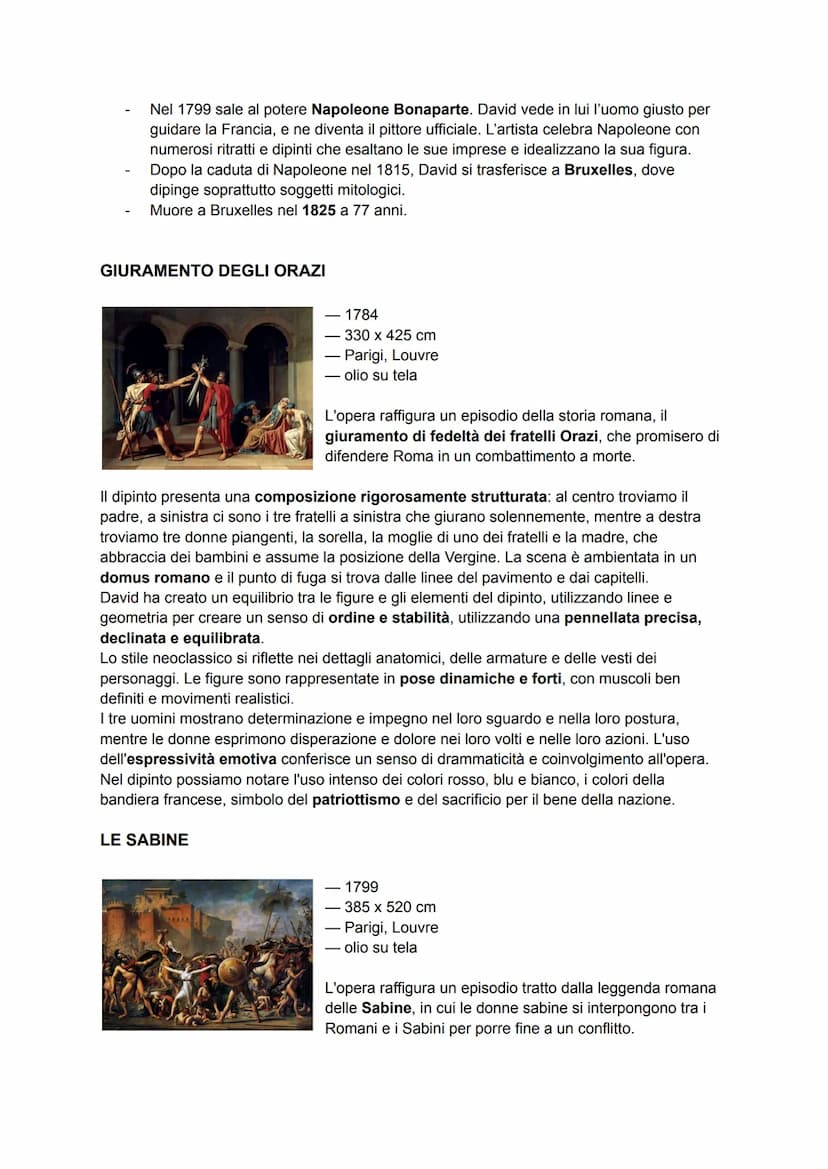 NEOCLASSICISMO
II Neoclassicismo è caratterizzato dal ritorno ai canoni classici.
Si prediligono geometria, armonia e perfezione.
Johann Joa