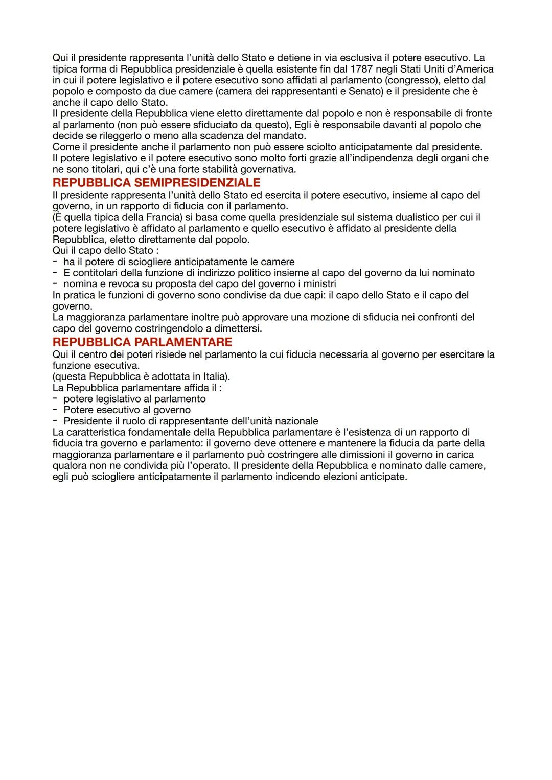 # LE FORME DI GOVERNO

E le forme di governo ci consentono di esaminare il modo in cui sono organizzati i rapporti tra gli
organi costituzio