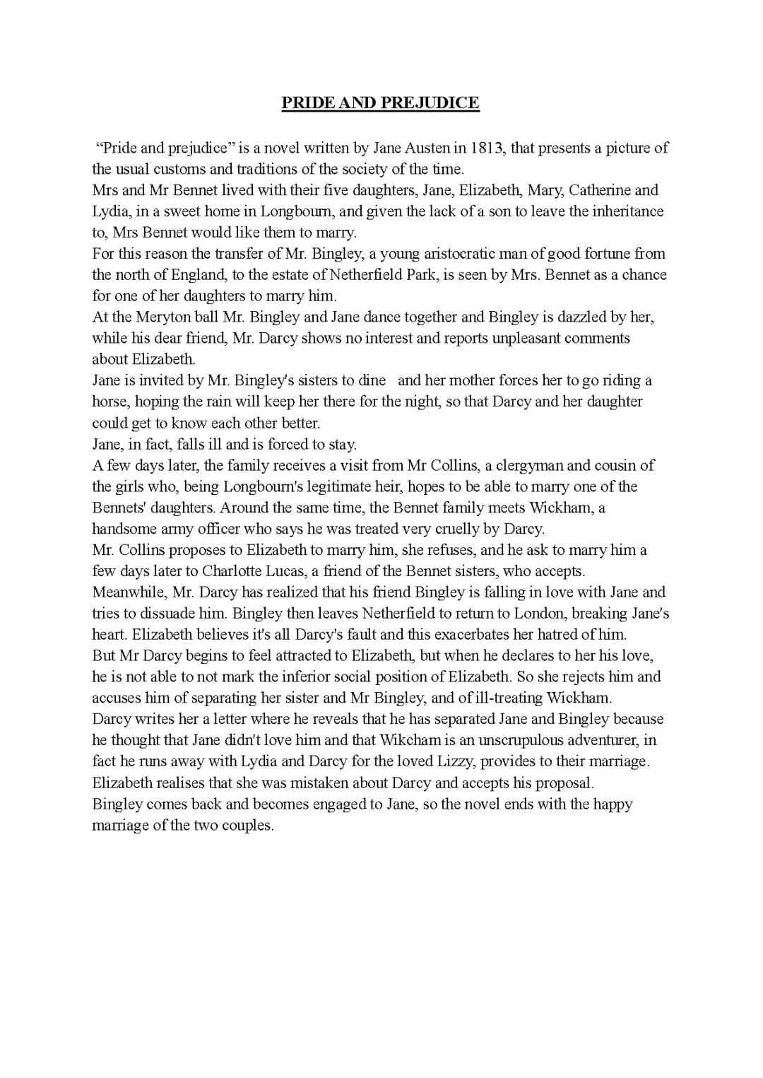 Pride and Prejudice: Easy Summary, Cool Facts, and More!
