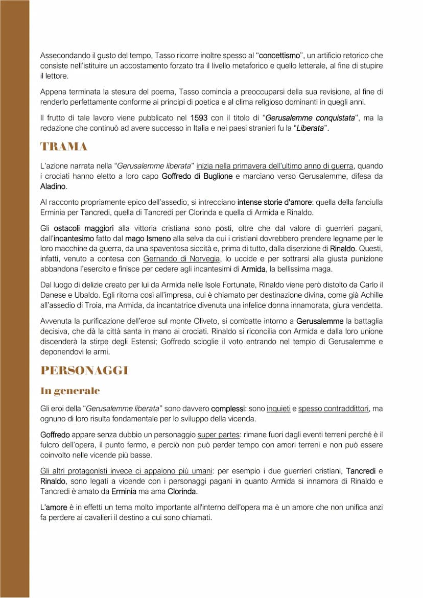 Torquato Tasso
VITA
Torquato Tasso nacque l'11 marzo del 1544 a
Sorrento, in provincia di Napoli, da una nobile
famiglia di origine Bergamas