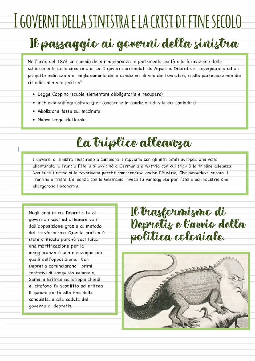 I GOVERNI DELLA DESTRA STORICA
I primi governi dell'Italia unita, la "destra storica"
La destra fu il governo che guidò l'Italia dopo l'unif