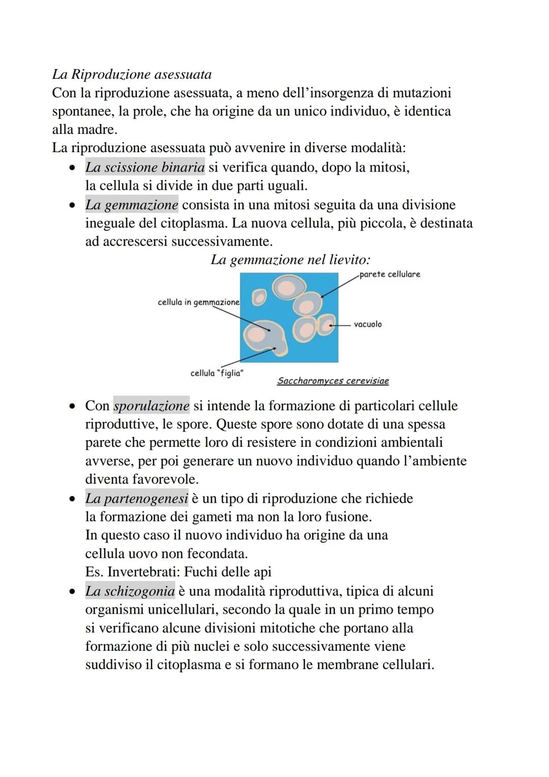 2-Divisione cellulare e cromosomi
La divisione cellulare è un processo che permette
a una cellula di dare origine a due cellule figlie.
• Pr