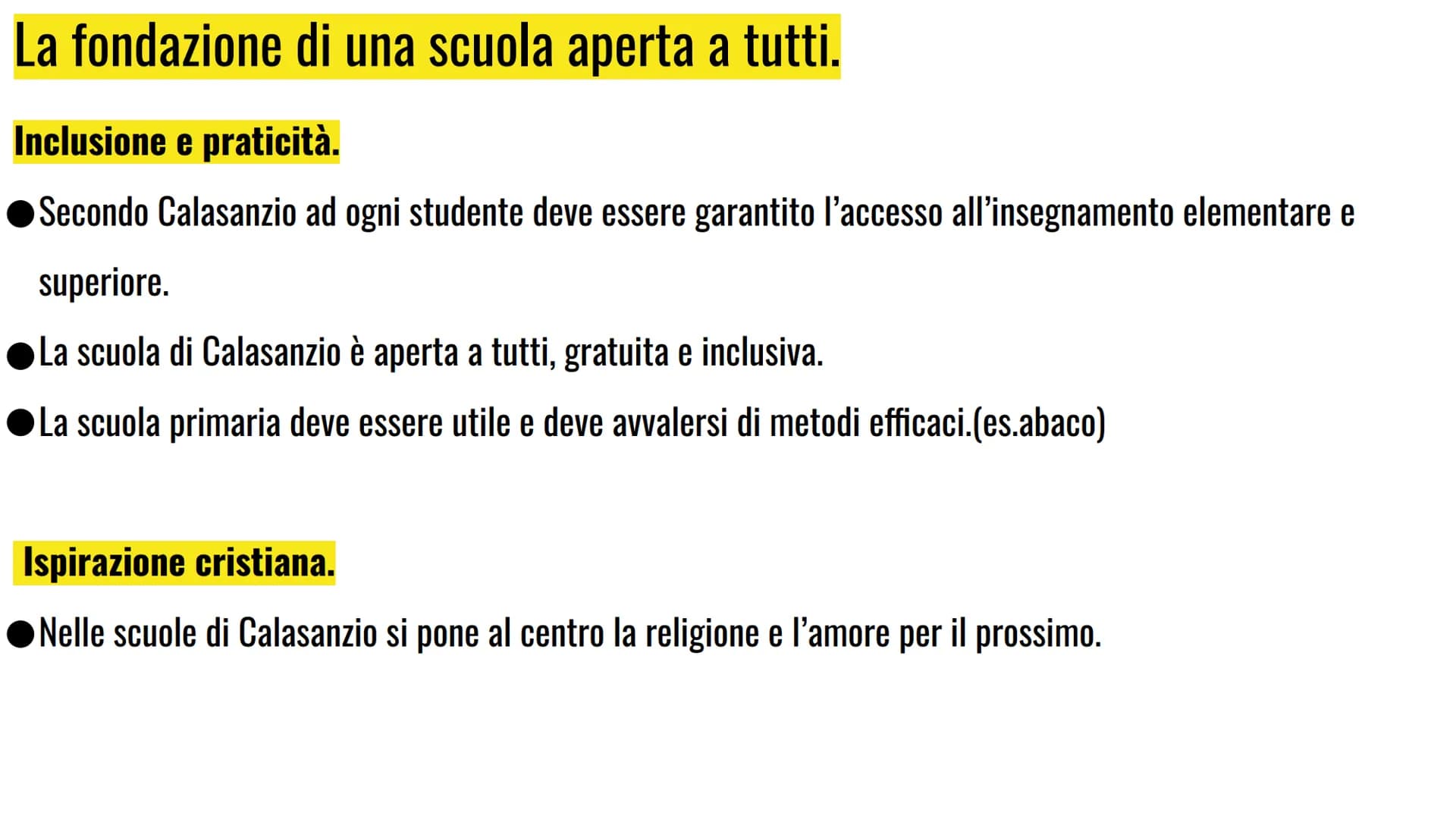 L'educazione popolare
nel 600' Le scuole di Pie di Calasanzio.
L'origine delle scuole Pie:
A Roma Giuseppe Calasanzio fa dell'educazione pop