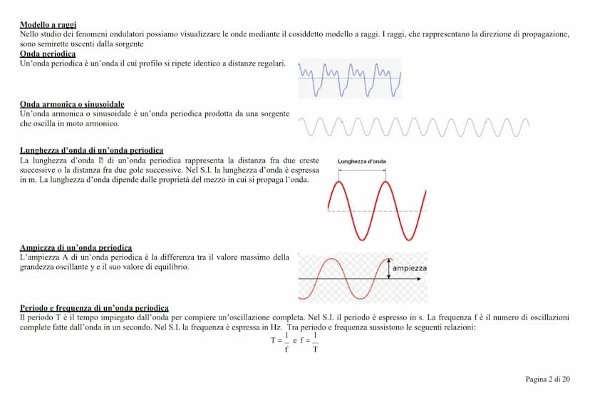 Onda
Un'onda è la propagazione nello spazio e nel tempo di una perturbazione generata in un determinato punto e in un determinato istante. U