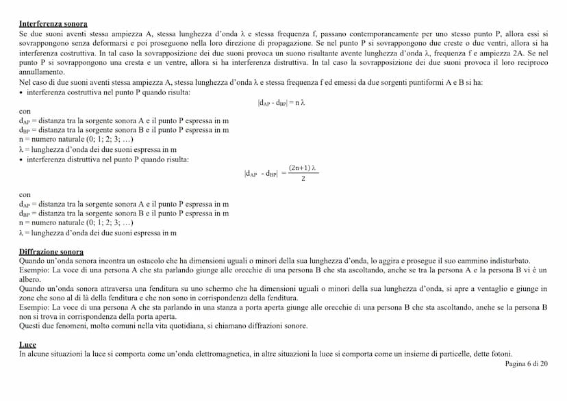 Onda
Un'onda è la propagazione nello spazio e nel tempo di una perturbazione generata in un determinato punto e in un determinato istante. U
