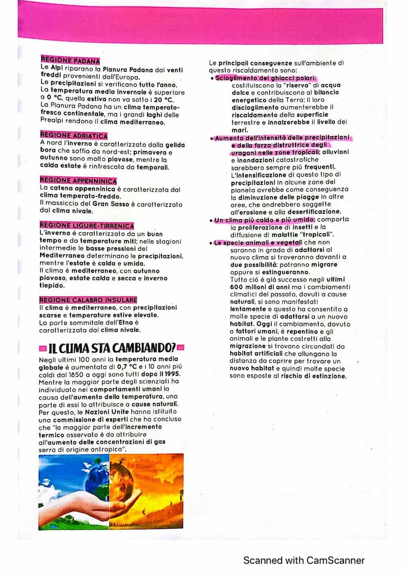 COS'È IL CLIMA?
Il tempo meteorologico è la situazione
meteorologica di un dato luogo in un
determinato momento; mentre il clima è lo
stato 