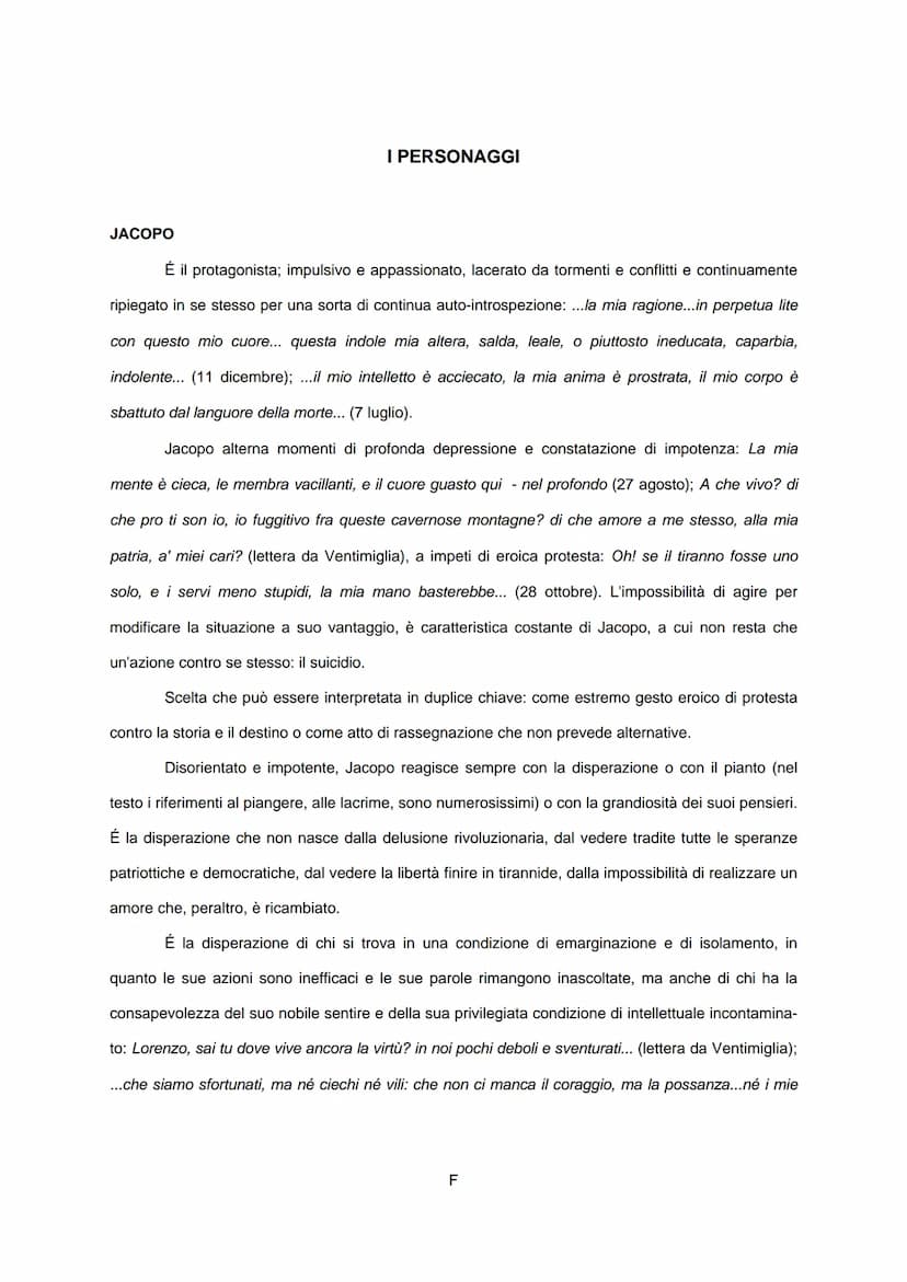LE ULTIME LETTERE DI JACOPO ORTIS
di
UGO FOSCOLO IL TEMA POLITICO
I TEMI
Jacopo è un giovane patriota che, dopo la cocente delusione per la 