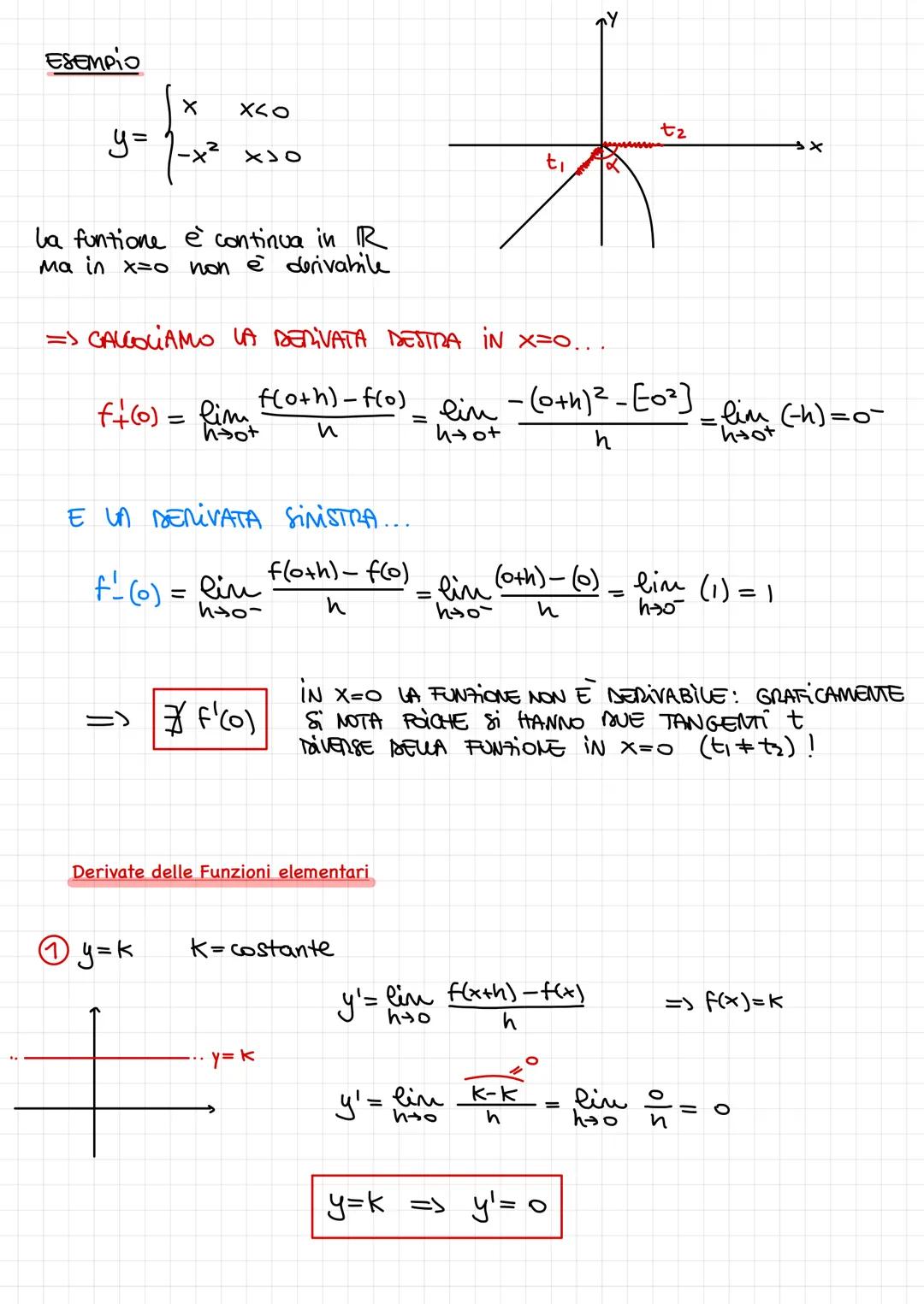 B
M
W
A
~
a
Figura 3
b
f(x + h)
= f(x)
Rapporto incrementale
DEF: DATA UNA FUNZIONE CONTINUA y=f(x) si Dominio D, Sia xo
UN PUNTO INTERNO si