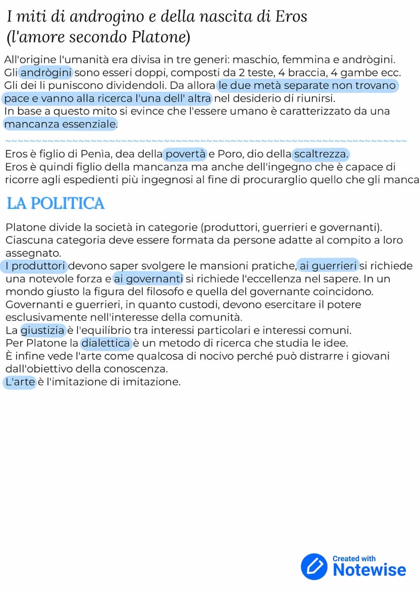 PLATONE
teoria delle idee~ teoria della conoscenza ~ l'anima ~ la politica
1) La Vita
2) Gli scritti
3) Il pensiero
1) La vita
Nasce intorno