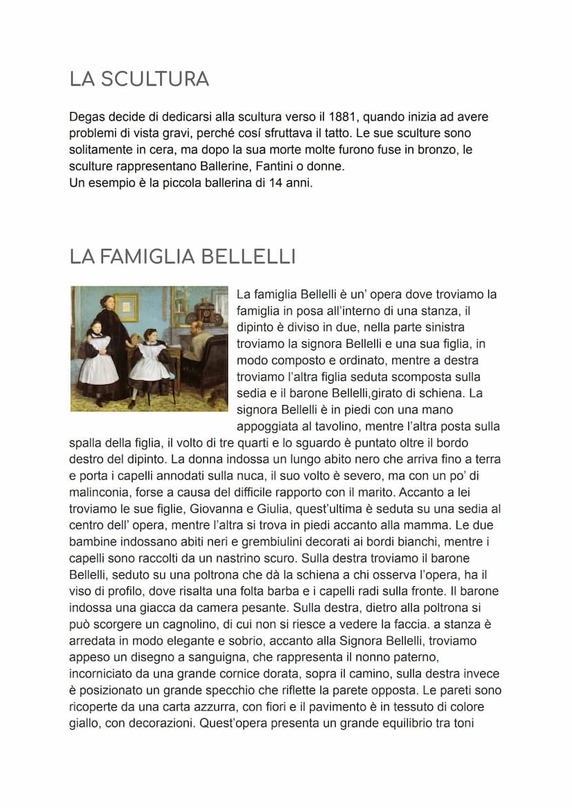 EDGAR DEGAS
VITA
Edgar Degas nasce il 19 luglio
1834 a Parigi, da una famiglia
benestante, il padre era il direttore
di una banca e un grand