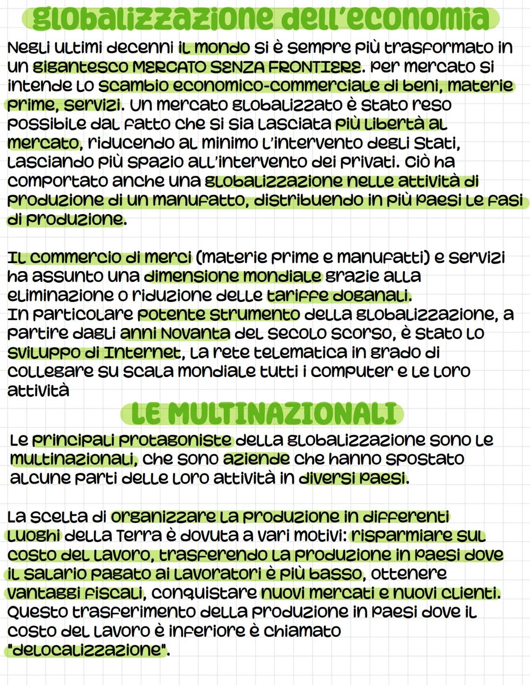 La globalizzazione
IL termine GLOBALIZZAZIONE è utilizzato e si è diffuso da
circa trent' anni per indicare una sempre più forte
interdipend