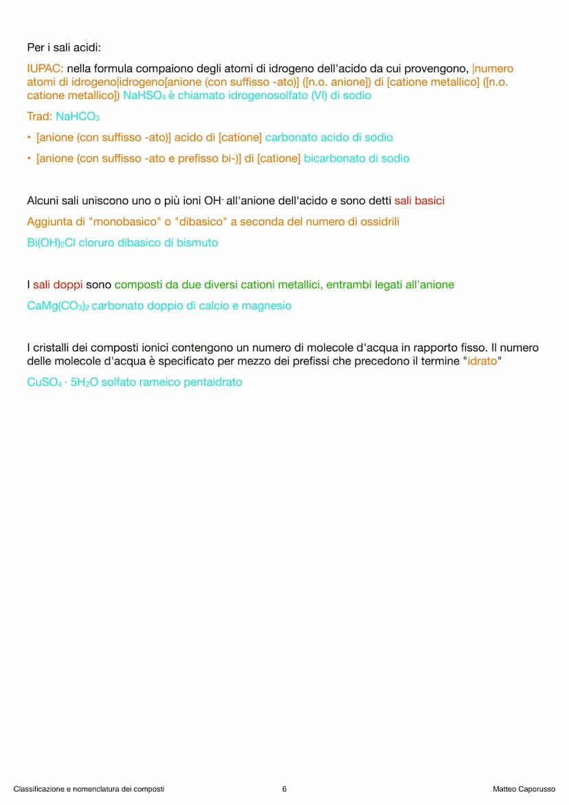 
<p>Matteo Caporusso</p>
<h2 id="numeridiossidazioneno">Numeri di ossidazione (n.o.)</h2>
<p>Il numero di ossidazione è la carica formale ch