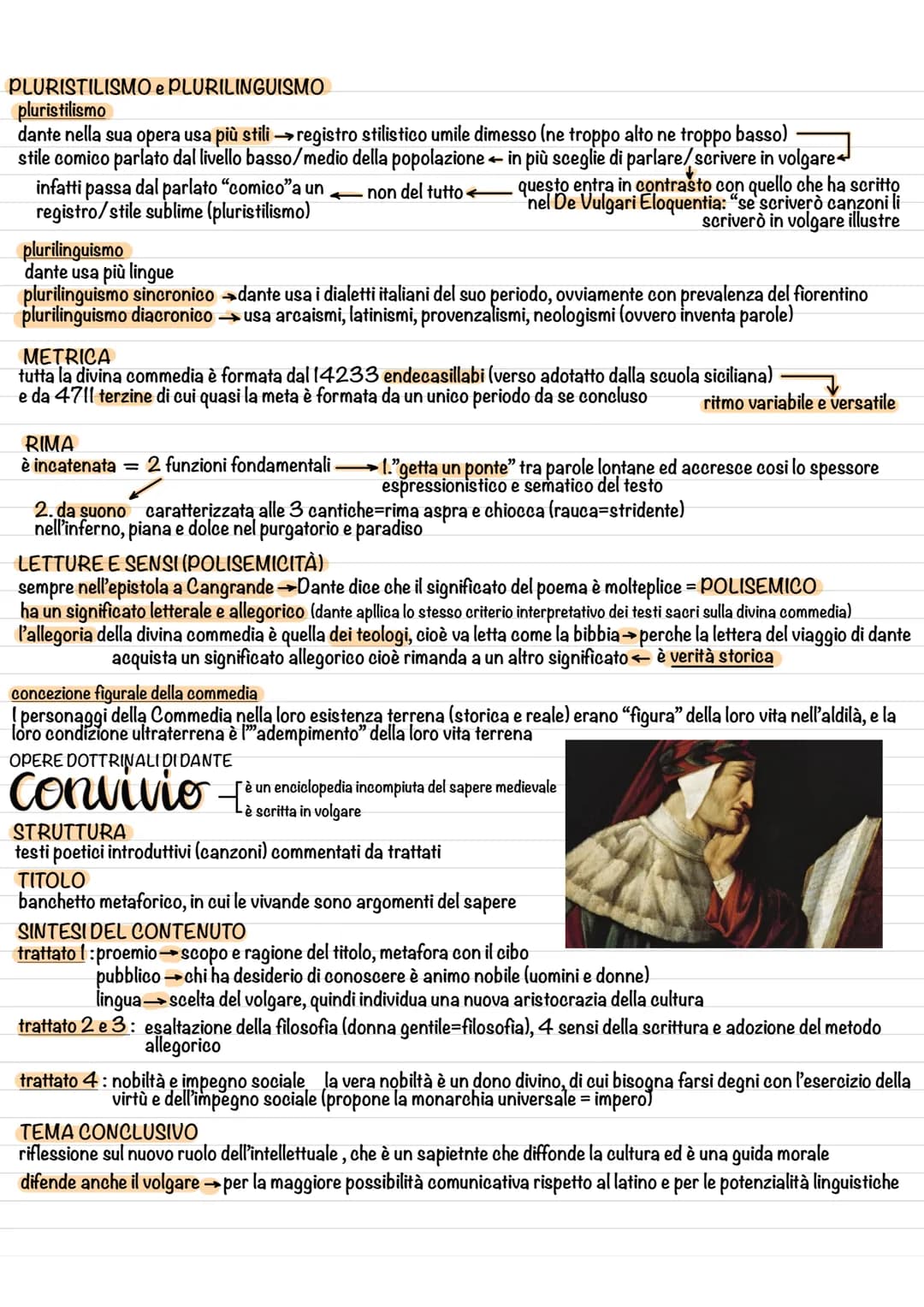 Vita e opere di Dante Alighieri - Riassunto e PDF