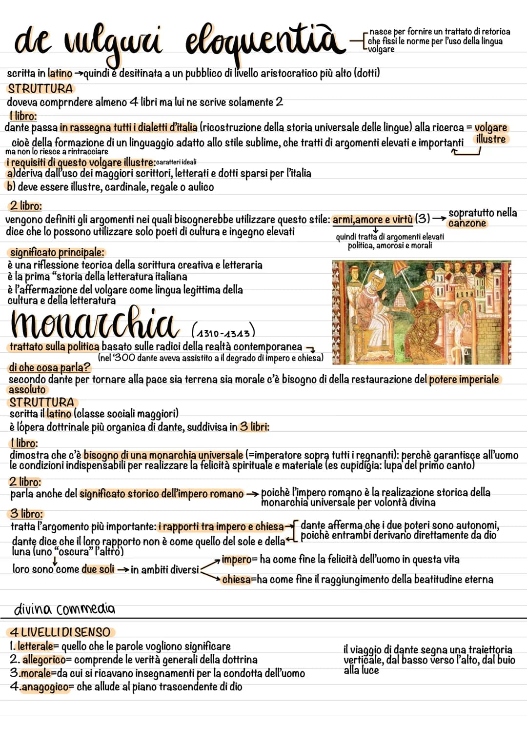 Vita e opere di Dante Alighieri - Riassunto e PDF