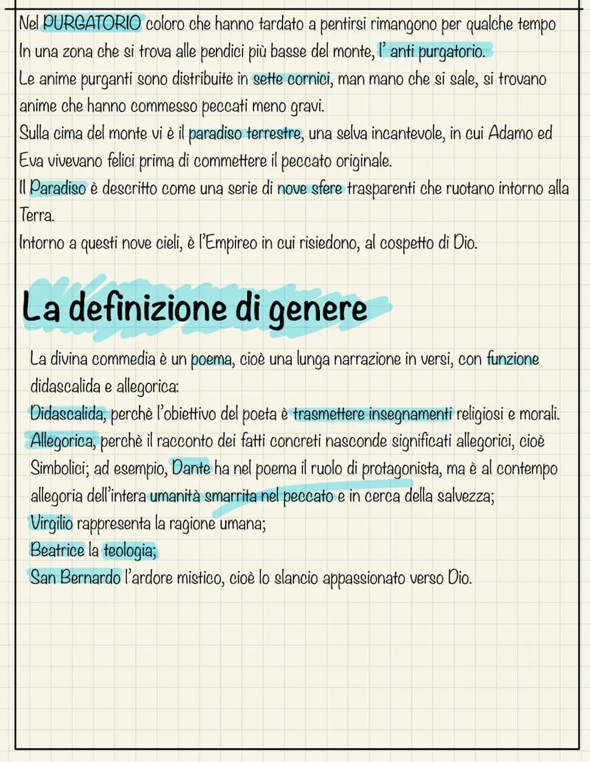 divina
commedia
Il periodo di composizione
Dante iniziò a scrivere la divina commedia intorno al 1300, quando era già
stato esiliato da Fire
