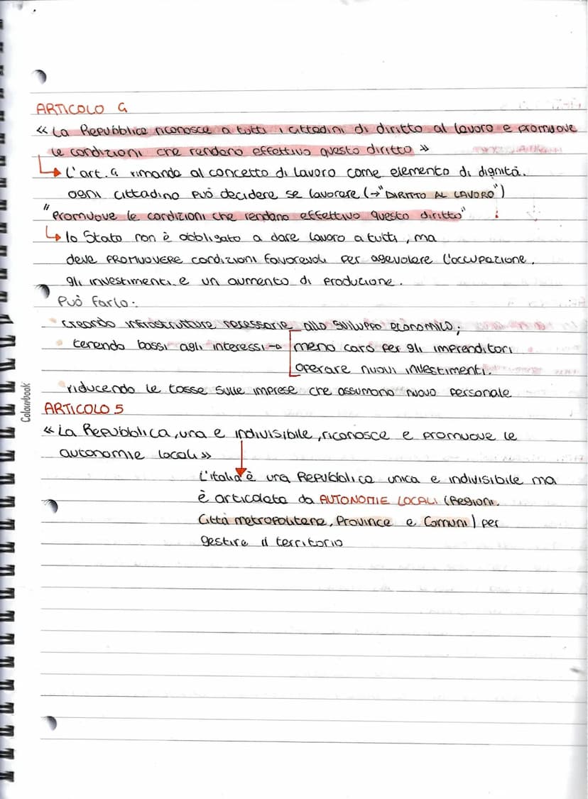 Colourbook
• I PRINCIPI FONDAMENTALI
ARTICOLO 1
<< L'italia è una Repubblica democratica, fondata sul lavoro!
REPUBBLICA → res publice = cos