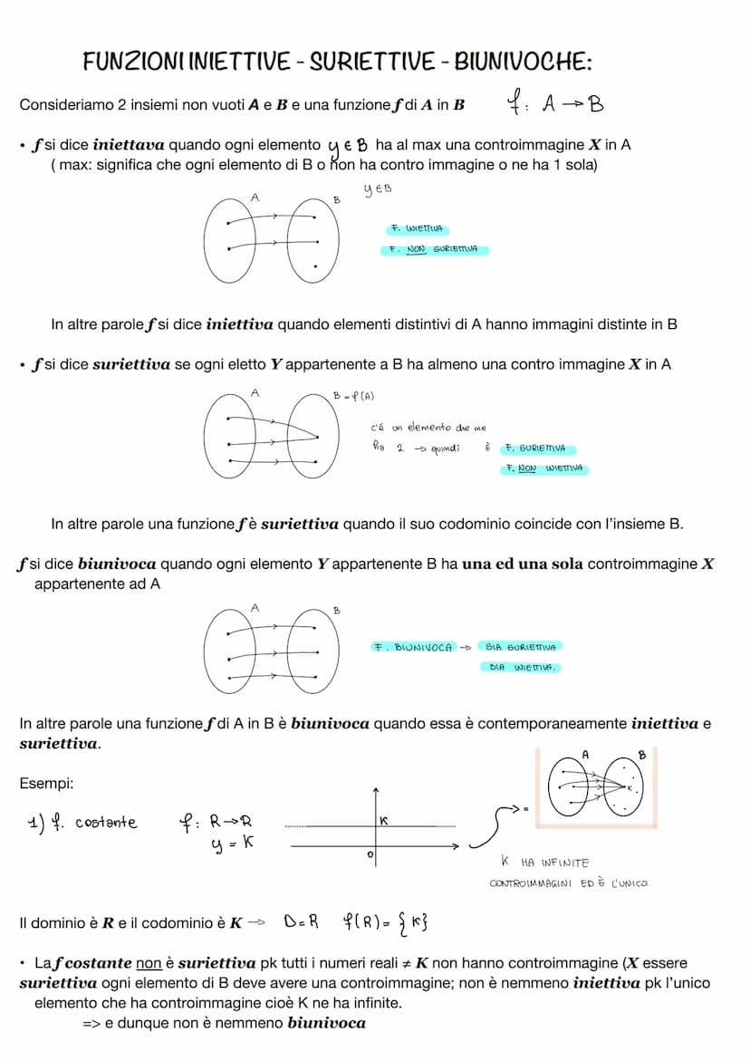 FUNZIONI PARI e FUNZIONI DISPARI:
Consideriamo una funzione fdi equazione y=f(x) e dominio D. La funzione fsi dice:
• PARI - se f(-x) = f(x)