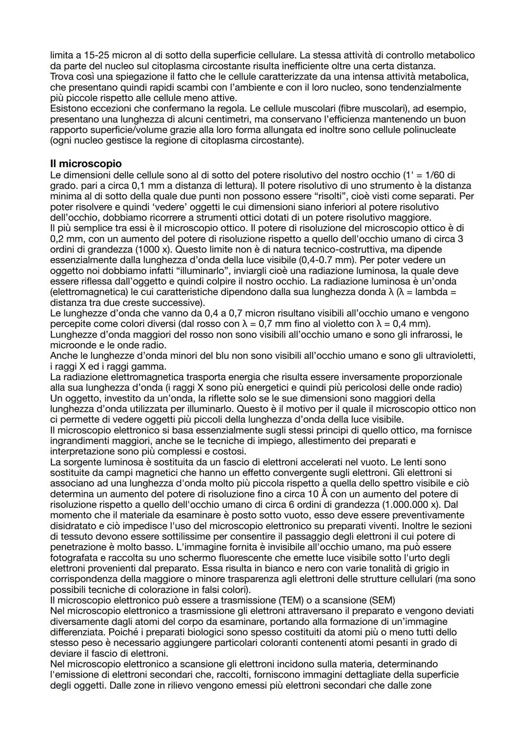 # CITOLOGIA

La citologia è la branca della biologia che studia la cellula. La cellula è l'unità elementare di ogni
vivente e costituisce la