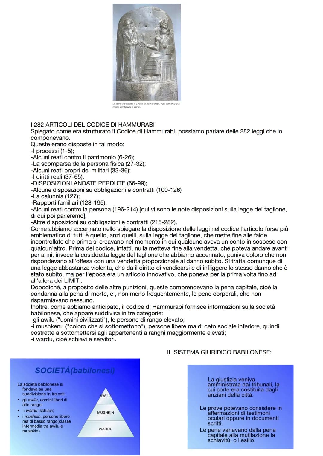 
<h2 id="lintroduzione">L'INTRODUZIONE</h2>
<p>Sotto il regno di Hammurabi, re del primo impero babilonese, che detenne il potere tra il 179