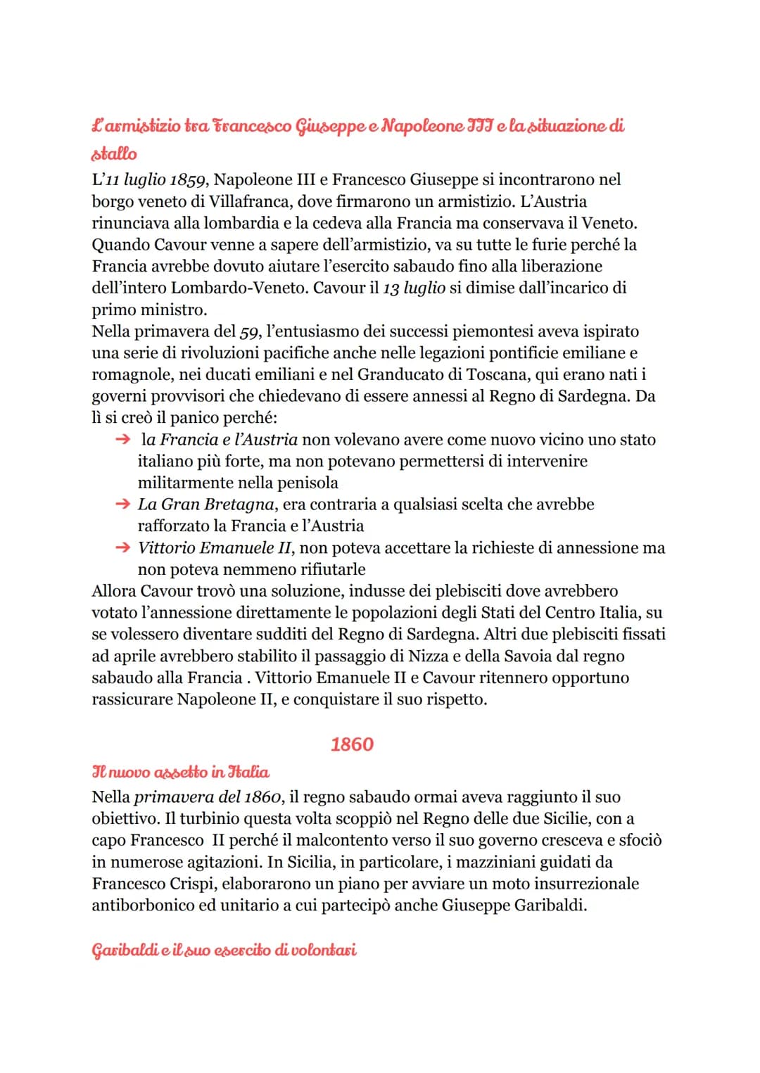 I Risorgimento Italiano
L'inizio di un cambiamento
Con il termine "Risorgimento" si intende un lungo processo di rinnovamento
culturale, pol