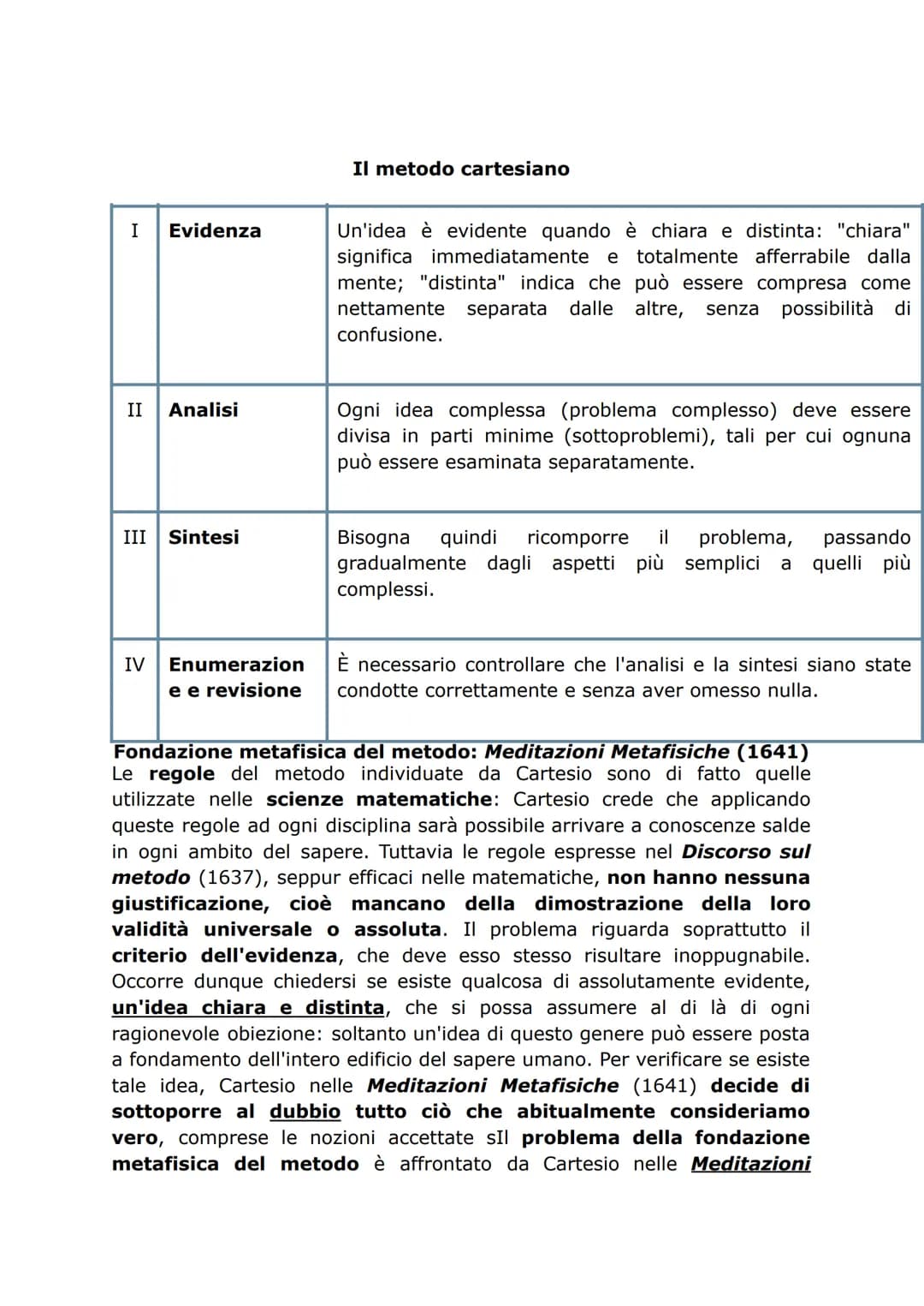 Cartesio
Particolarità della filosofia cartesiana
Cartesio è critico verso il sapere tradizionale appreso presso il collegio
gesuita di La F