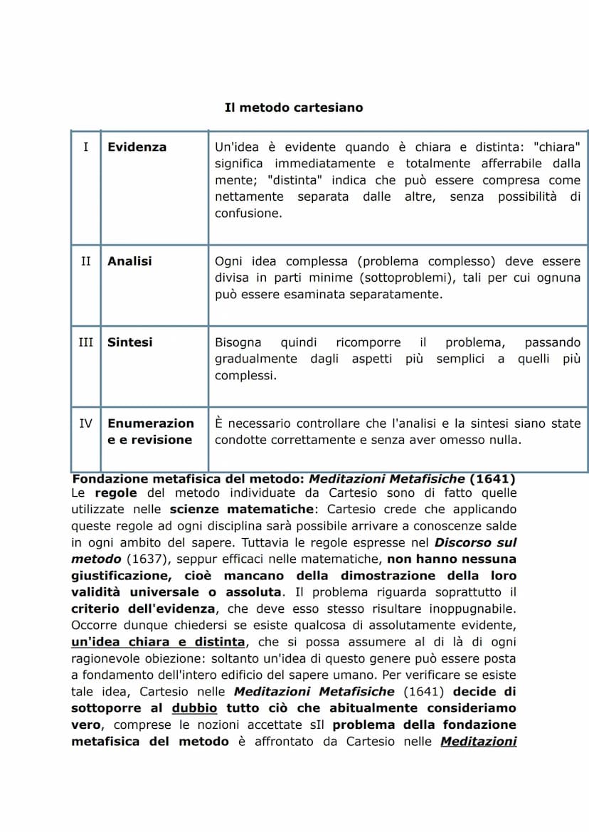 Cartesio
Particolarità della filosofia cartesiana
Cartesio è critico verso il sapere tradizionale appreso presso il collegio
gesuita di La F