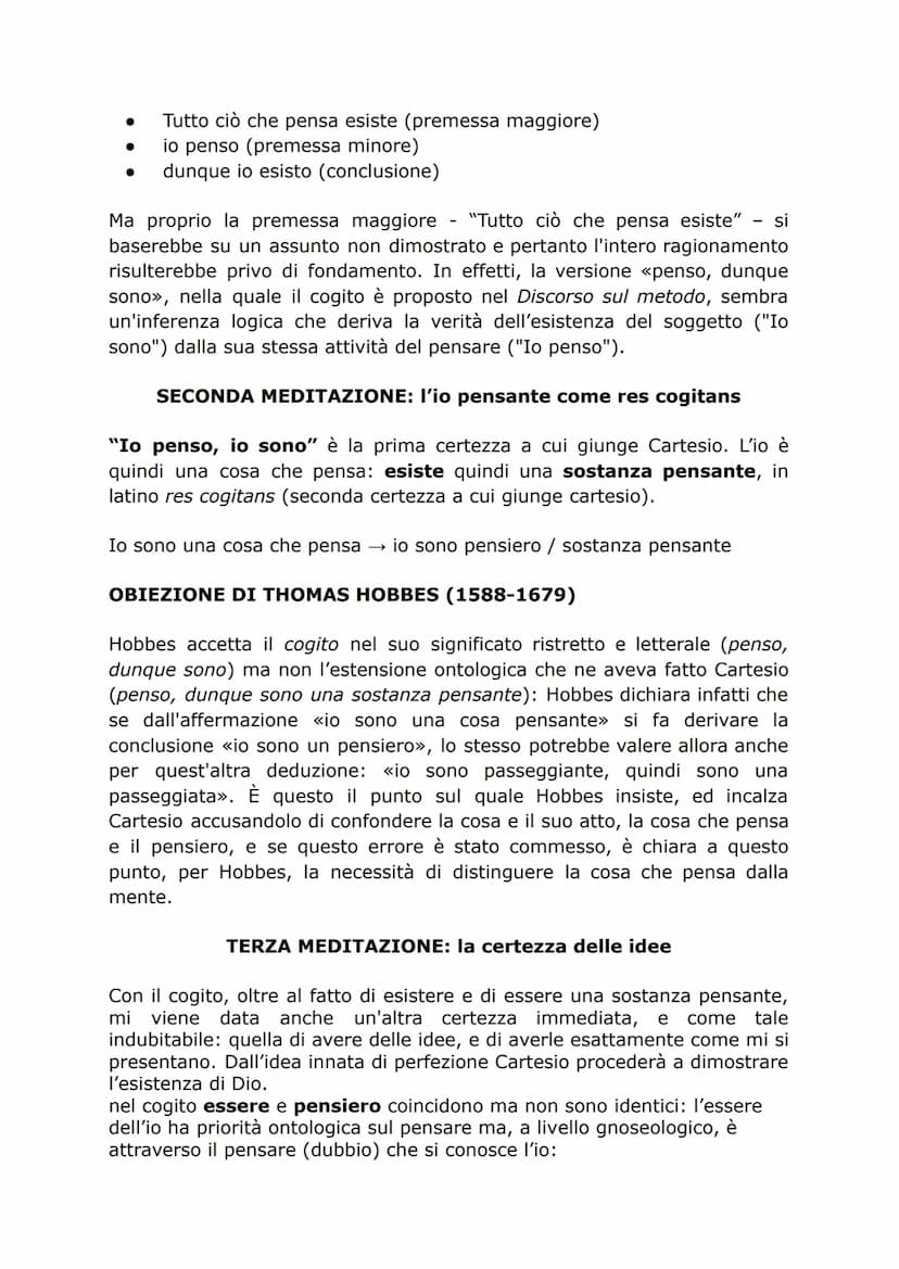 Cartesio
Particolarità della filosofia cartesiana
Cartesio è critico verso il sapere tradizionale appreso presso il collegio
gesuita di La F