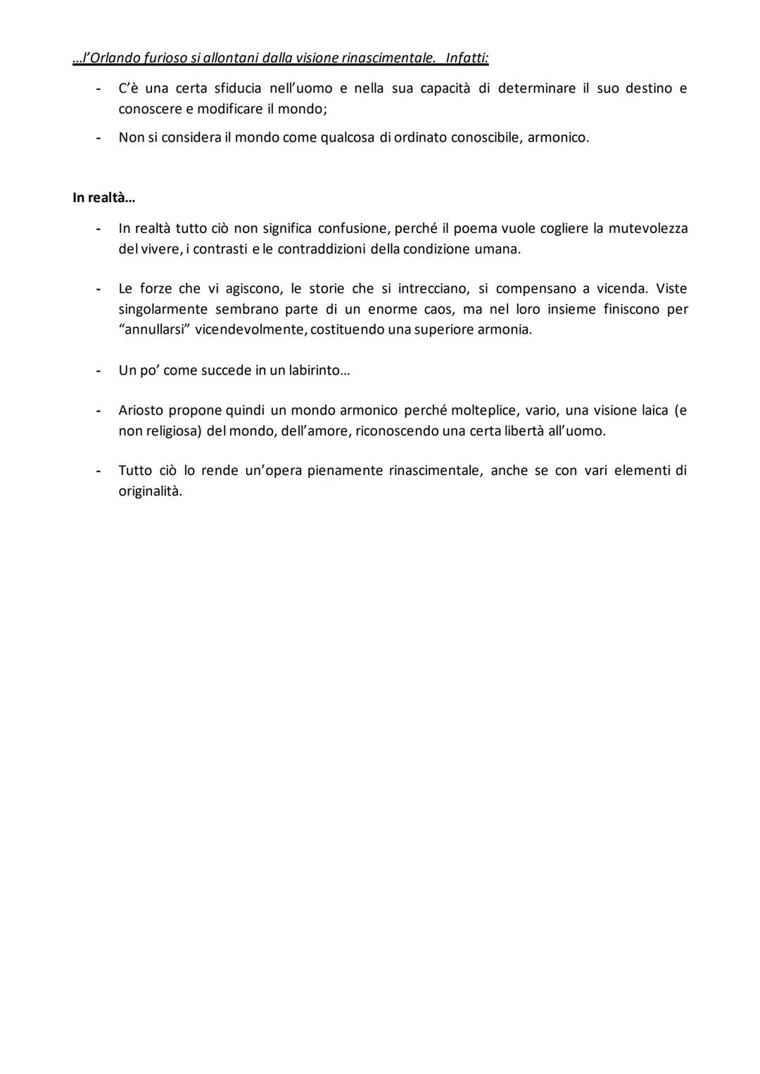 ARIOSTO:
Ariosto è molto attaccato alla propria passione per la letteratura ma
non sempre la sua arte è apprezzata e questo lo infastidisce.