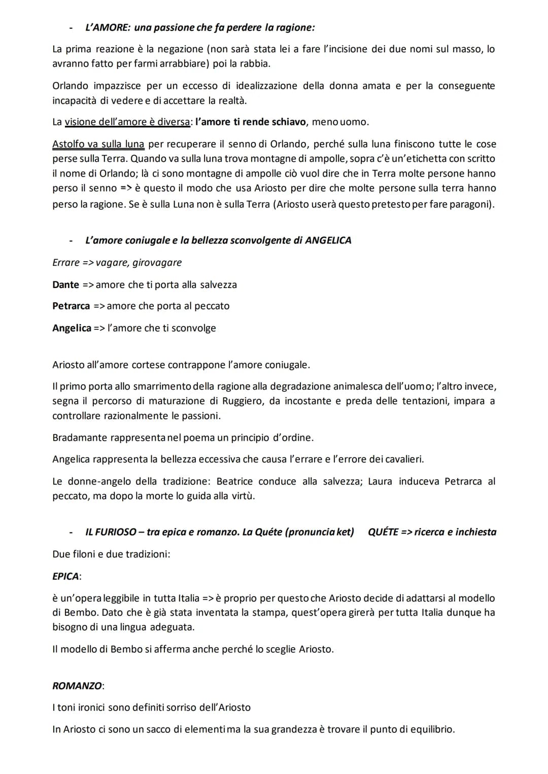 ARIOSTO:
Ariosto è molto attaccato alla propria passione per la letteratura ma
non sempre la sua arte è apprezzata e questo lo infastidisce.