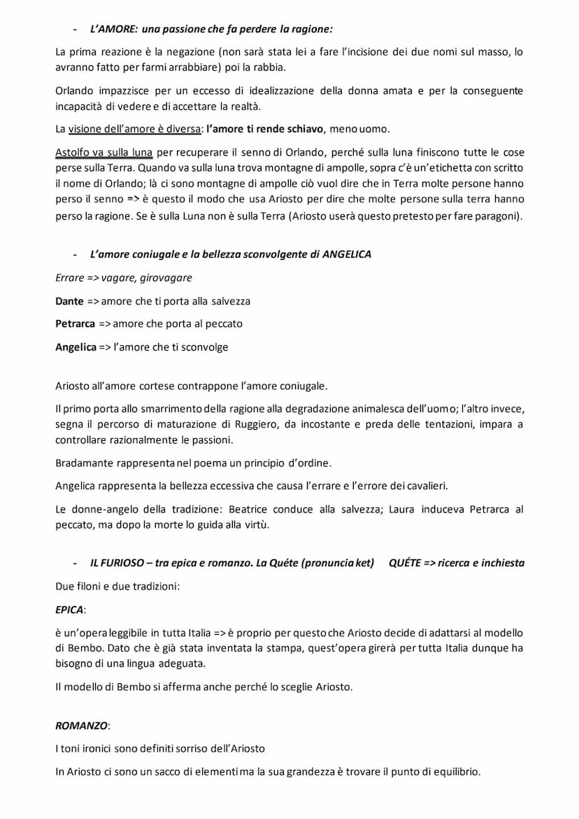 ARIOSTO:
Ariosto è molto attaccato alla propria passione per la letteratura ma
non sempre la sua arte è apprezzata e questo lo infastidisce.