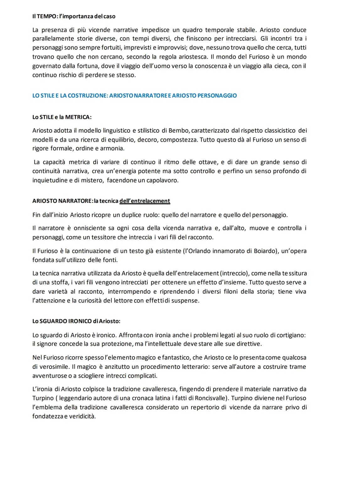 ARIOSTO:
Ariosto è molto attaccato alla propria passione per la letteratura ma
non sempre la sua arte è apprezzata e questo lo infastidisce.