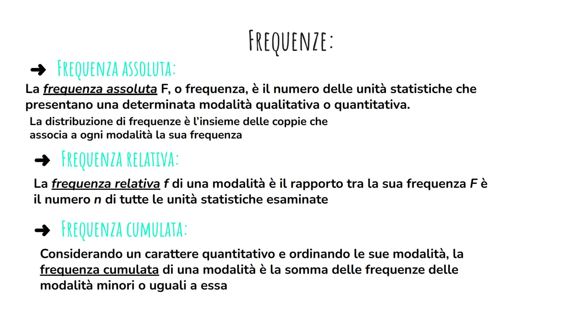 LA STATISTICA 100
RILEVAZIONE DEI DATI STATISTICI
La statistica è lo studio dei fenomeni collettivi, che riguardano un insieme detto
popolaz