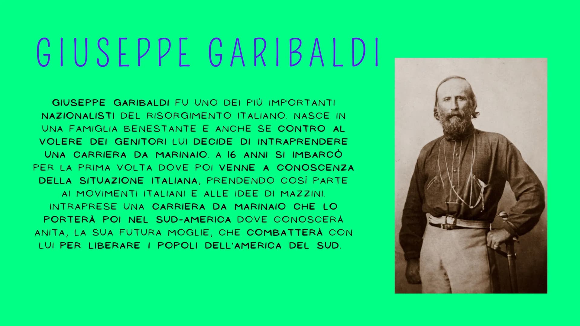 UNIFICAZIONE D'ITALIA
GARIBALDI
1848 1871 IDEE PATRIOTTICHE
AGLI INZIZI DEL 1800 IN ITALIA, MA ANCHE IN EUROPA
(FRANCIA, GERMANIA), C'ERA UN