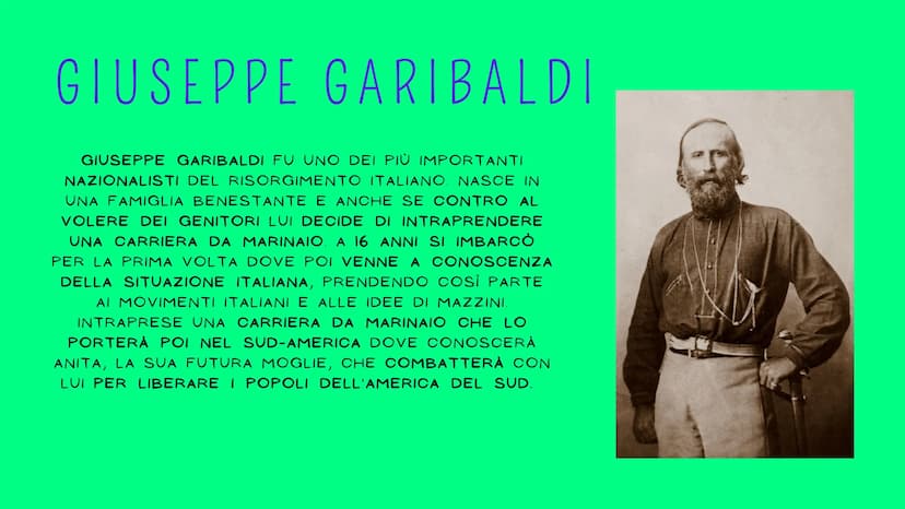 UNIFICAZIONE D'ITALIA
GARIBALDI
1848 1871 IDEE PATRIOTTICHE
AGLI INZIZI DEL 1800 IN ITALIA, MA ANCHE IN EUROPA
(FRANCIA, GERMANIA), C'ERA UN