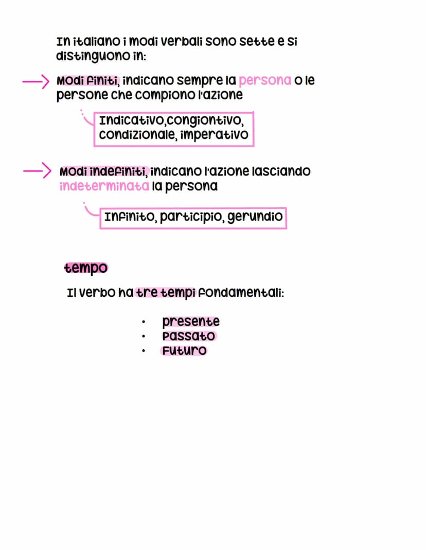U verbo
cosa é
È la parte variabile del discorso che fornisce,
collocandole nel tempo, informazioni sul soggetto
della frase,
Ţ
che in parti