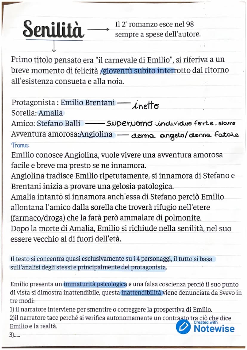 Pseudonimo per
Aron Schmiz
ITALO SVEVO
9
Nacque nel 1861 a Trieste
(famiglia agiata ebraica)
(studi commerciali)
Parallelamente coltivò la s