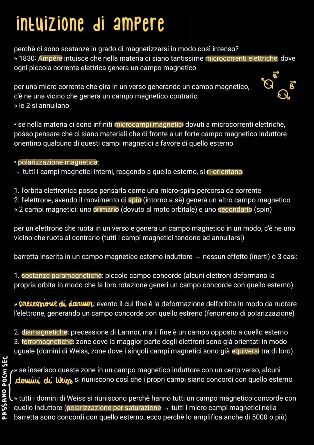 il magnetismo
>> fenomeno naturale scoperto nel V-VI sec. ac in presenza di un minerale particolare, la
magnetite (origine vulcanica), in gr