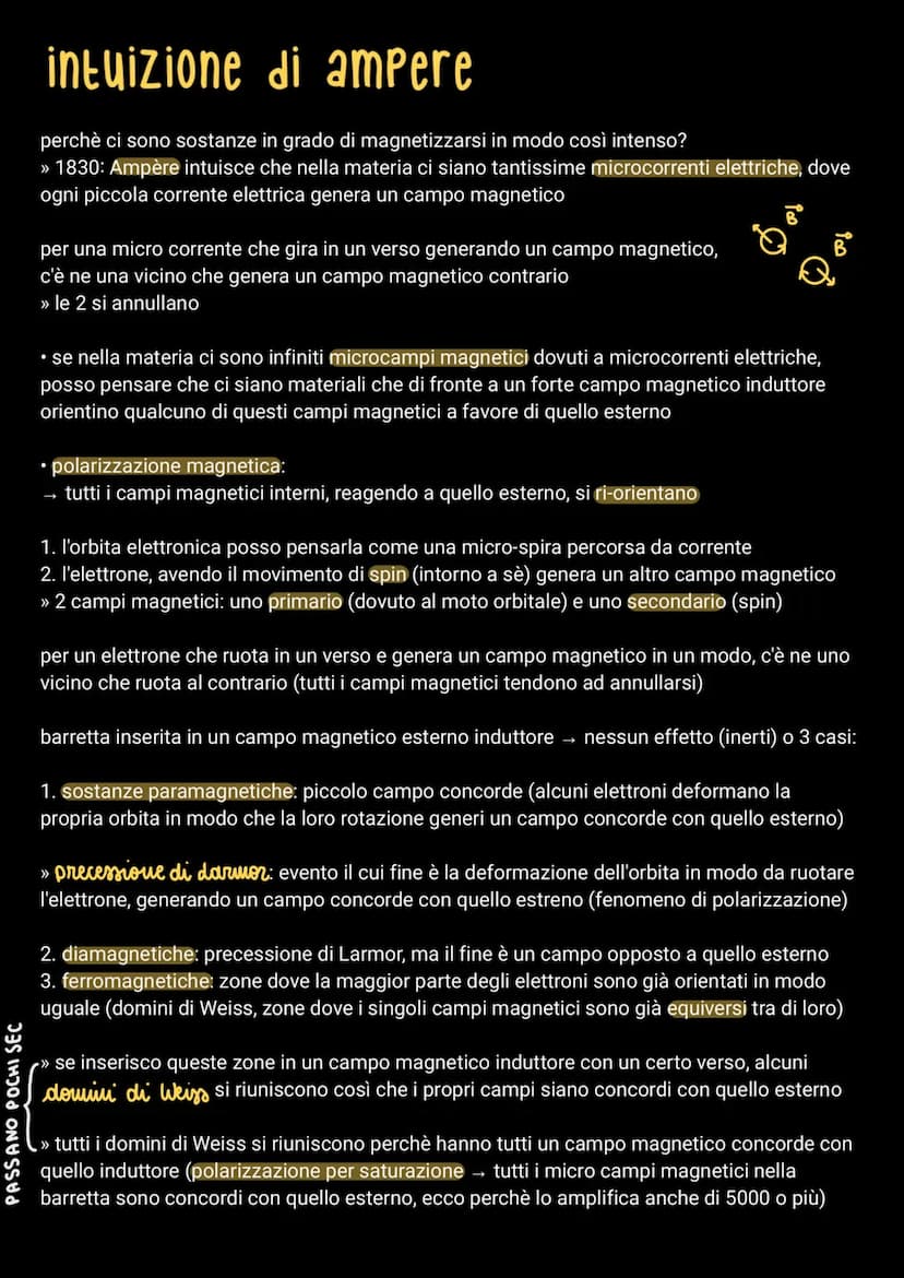 il magnetismo
>> fenomeno naturale scoperto nel V-VI sec. ac in presenza di un minerale particolare, la
magnetite (origine vulcanica), in gr