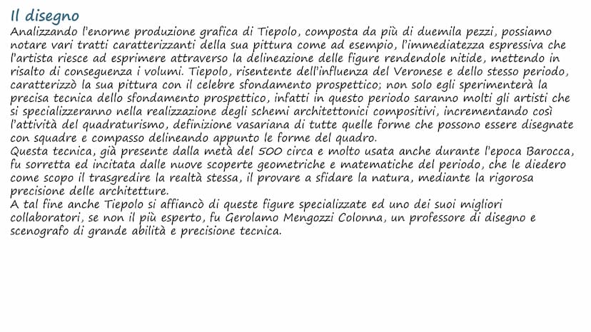 Giambattista Tiepolo La vita
Giambattista Tiepolo fu uno dei più grandi pittori del suo tempo, ultimo
indiscusso esponente della scuola vene