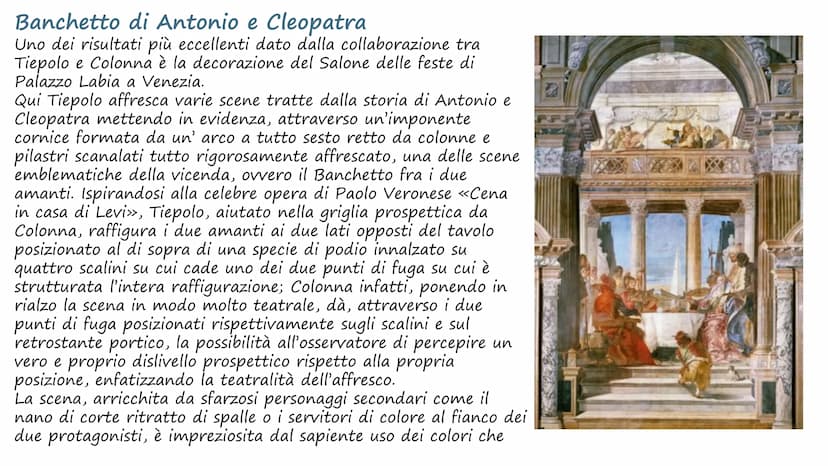 Giambattista Tiepolo La vita
Giambattista Tiepolo fu uno dei più grandi pittori del suo tempo, ultimo
indiscusso esponente della scuola vene
