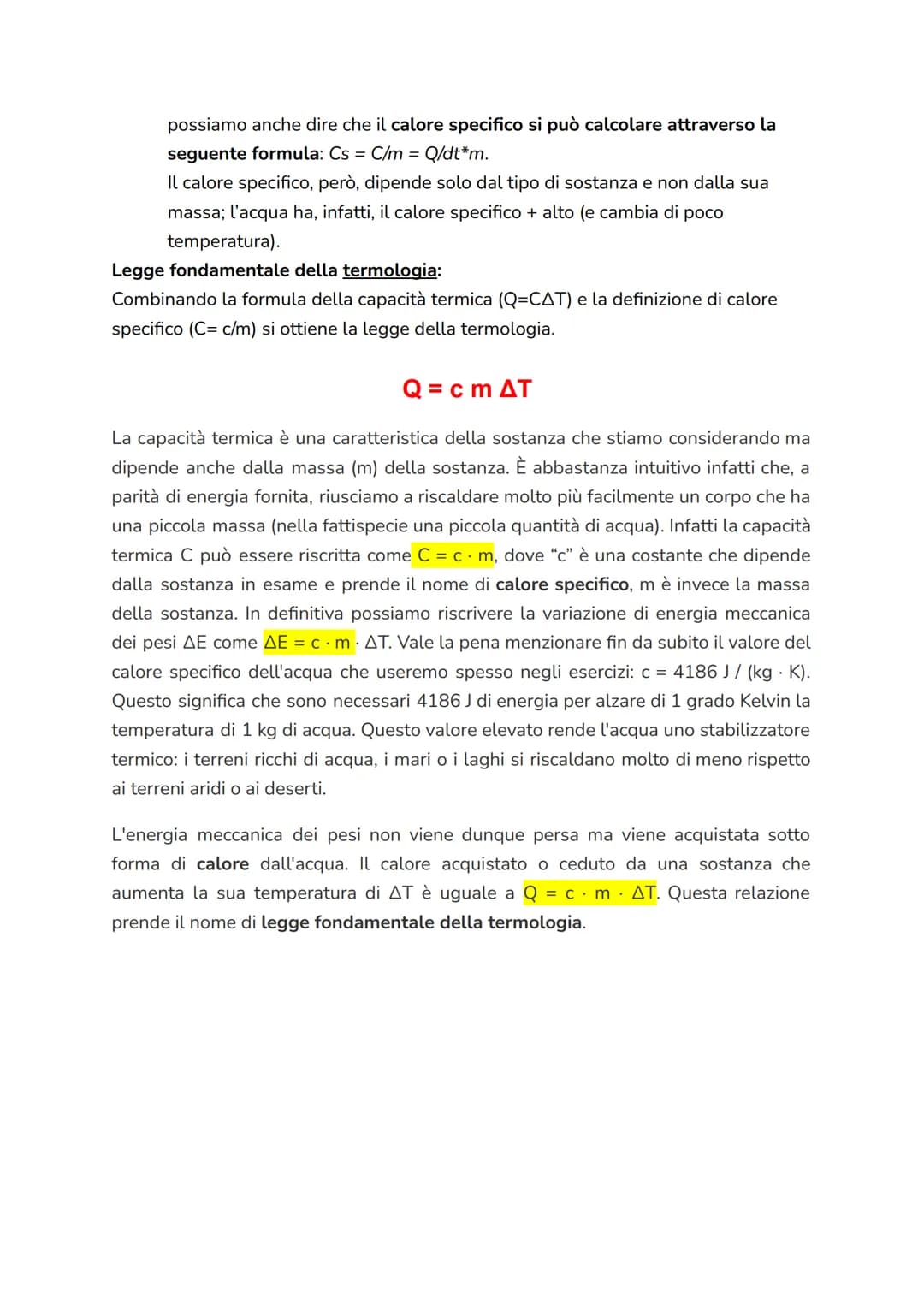 1. Temperatura ed Equilibrio termico
Calore e temperatura vengono studiati dalla termologia
Calore: Il calore è l'energia trasferita da due 