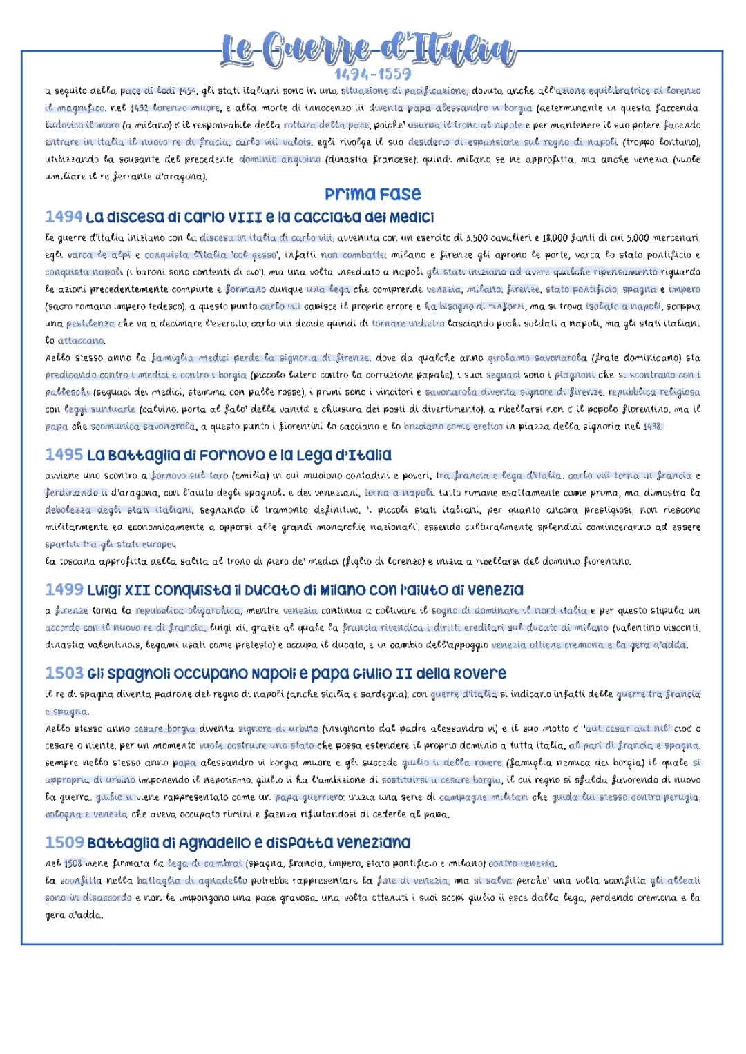 Le Guerre d'Italia