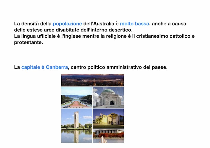 L'Oceania
L'Oceania è un continente insulare, infatti è composto solo da isole, situate
tra l'Oceano indiano e l'Oceano
pacifico. L'isola pi