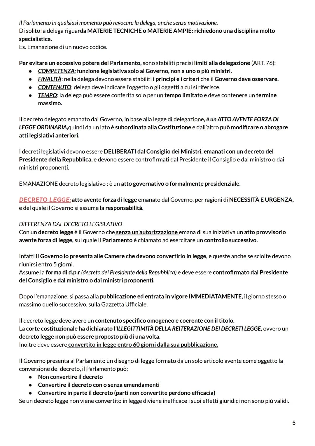 GOVERNO
E' un ORGANO COSTITUZIONALE, INDIPENDENTE E AUTONOMO, ma deve avere la FIDUCIA del
parlamento. A capo del POTERE ESECUTIVO e svolge 