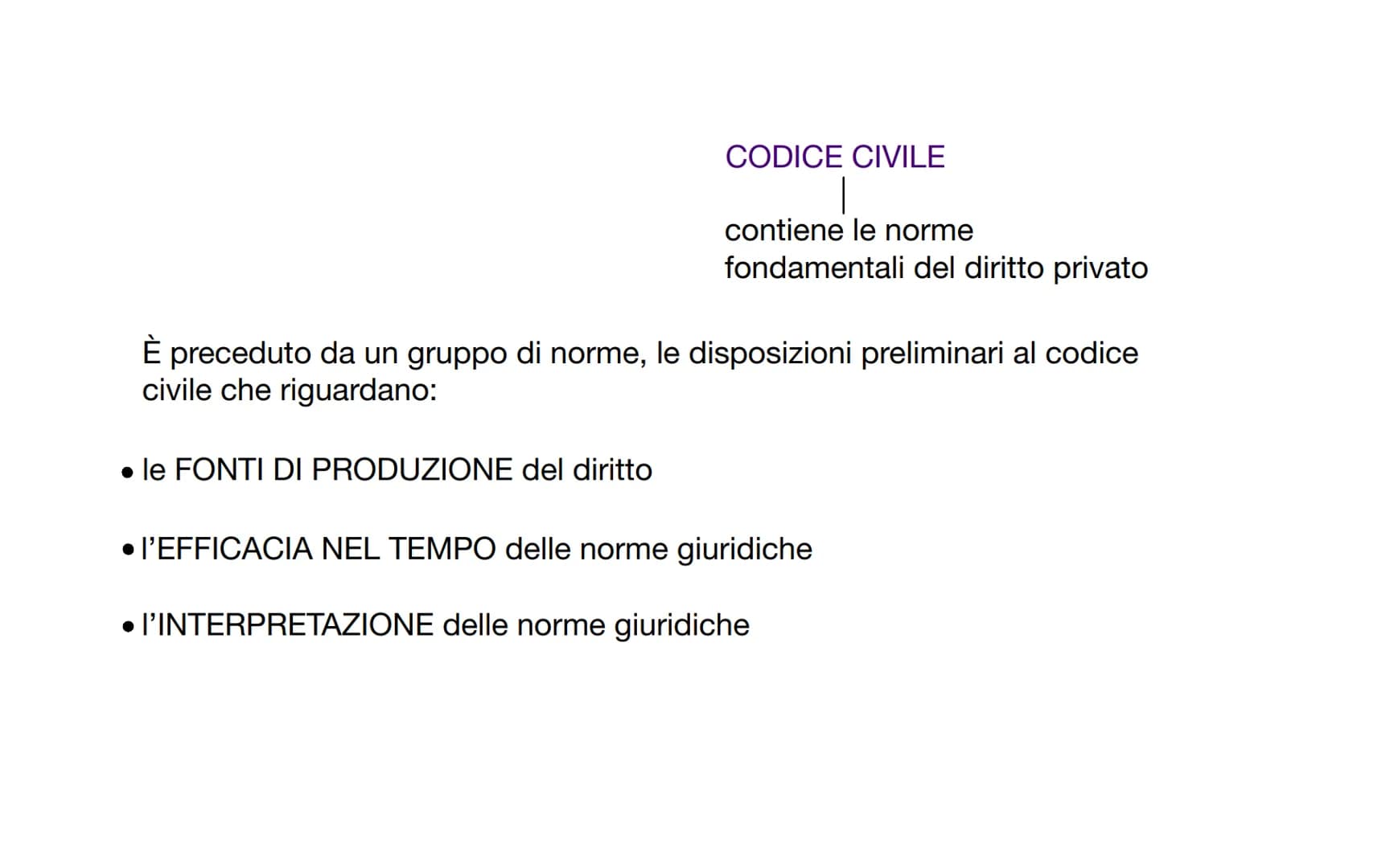 insieme si norme giuridiche e coattive
|
È COMPOSTA DA
FATTISPECIE annuncio delle regole da rispettare
• STATUIZIONE = annuncio della sanzio