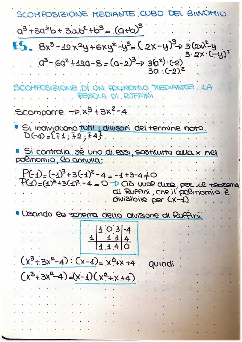 S
scomposizione in
fattori di un polinomio
Scomporre un polinomio in fattori vuol duce
Scriverlo sotto forma di un prodotto tra un monomio
e